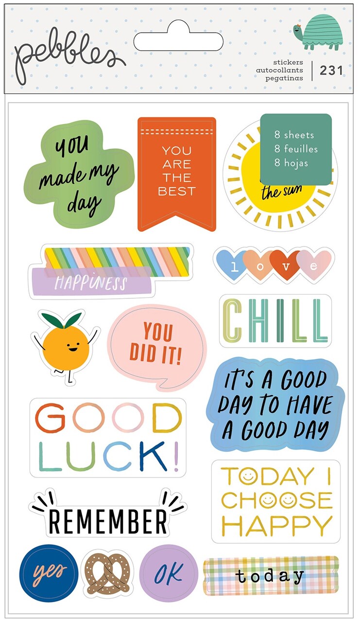 Pebbles Kid At Heart Sticker Book with Iridescent Foil Accents